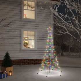 Árbol de Navidad con pincho 200 LED de colores 180 cm