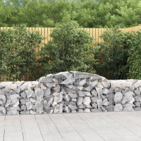 Cestas de gaviones 12 uds forma de arco hierro 300x50x60/80 cm en Maceteros y jardineras | Comprar online en Foro24