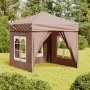 Folding party tent with taupe gray side walls 2x2 m by vidaXL, Tents and gazebos - Ref: Foro24-93505, Price: 120,87 €, Discou...