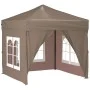 Folding party tent with taupe gray side walls 2x2 m by vidaXL, Tents and gazebos - Ref: Foro24-93505, Price: 120,87 €, Discou...