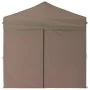 Folding party tent with taupe gray side walls 2x2 m by vidaXL, Tents and gazebos - Ref: Foro24-93505, Price: 120,87 €, Discou...