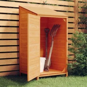 Solid spruce wood garden shed in brown, measuring 55x52x112 cm. by vidaXL, Sheds - Ref: Foro24-152181, Price: 116,64 €, Disco...