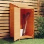 Cobertizo de jardín madera de abeto maciza marrón 55x52x112 cm de vidaXL, Cobertizos - Ref: Foro24-152181, Precio: 116,64 €, ...