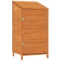 Solid spruce wood garden shed in brown, measuring 55x52x112 cm. by vidaXL, Sheds - Ref: Foro24-152181, Price: 114,28 €, Disco...