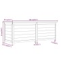 Chest for cushions solid brown fir wood 150x50x56 cm by vidaXL, Outdoor storage boxes - Ref: Foro24-152173, Price: 199,92 €, ...