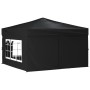 Faltbares Partyzelt mit Seitenwänden schwarz 3x3 m von vidaXL, Zelte und Pavillons - Ref: Foro24-93525, Preis: 140,52 €, Raba...