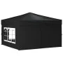 Folding party tent with side walls black 3x3 m by vidaXL, Tents and gazebos - Ref: Foro24-93525, Price: 137,46 €, Discount: %