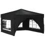 Folding party tent with side walls black 3x3 m by vidaXL, Tents and gazebos - Ref: Foro24-93525, Price: 137,46 €, Discount: %