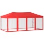 Faltbares Partyzelt mit Seitenwänden rot 3x6 m von vidaXL, Zelte und Pavillons - Ref: Foro24-93555, Preis: 196,03 €, Rabatt: %