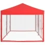 Folding party tent with side walls red 3x6 m by vidaXL, Tents and gazebos - Ref: Foro24-93555, Price: 192,54 €, Discount: %