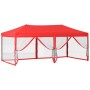 Faltbares Partyzelt mit Seitenwänden rot 3x6 m von vidaXL, Zelte und Pavillons - Ref: Foro24-93555, Preis: 196,03 €, Rabatt: %