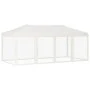 Folding party tent with cream side walls 3x6 m by vidaXL, Tents and gazebos - Ref: Foro24-93550, Price: 208,98 €, Discount: %