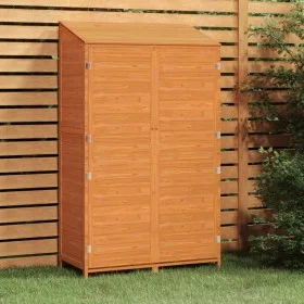 Cobertizo de jardín madera maciza abeto marrón 102x52x174,5cm de vidaXL, Cobertizos - Ref: Foro24-152193, Precio: 279,50 €, D...