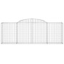 Cestas de gaviones 11 uds forma de arco hierro 300x50x100/120cm