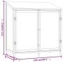 Gartenhaus massiv Fichtenholz weiß 102x52x112 cm von vidaXL, Schuppen - Ref: Foro24-152183, Preis: 206,45 €, Rabatt: %