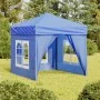 Folding party tent with blue side walls 2x2 m by vidaXL, Tents and gazebos - Ref: Foro24-93500, Price: 117,47 €, Discount: %