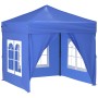 Faltbares Partyzelt mit blauen Seitenwänden 2x2 m von vidaXL, Zelte und Pavillons - Ref: Foro24-93500, Preis: 122,40 €, Rabat...