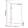 Gartenschuppen aus massivem Weißtannenholz, 55 x 52 x 112 cm von vidaXL, Schuppen - Ref: Foro24-152179, Preis: 115,56 €, Raba...
