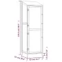 Solid spruce garden shed in anthracite color, measuring 55x52x174.5cm. by vidaXL, Sheds - Ref: Foro24-152188, Price: 196,89 €...
