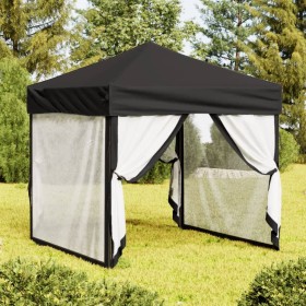 Faltbares Partyzelt mit Seitenwänden schwarz 2x2 m von vidaXL, Zelte und Pavillons - Ref: Foro24-93511, Preis: 121,99 €, Raba...