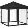 Folding party tent with side walls black 2x2 m by vidaXL, Tents and gazebos - Ref: Foro24-93511, Price: 119,44 €, Discount: %