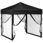 Folding party tent with side walls black 2x2 m by vidaXL, Tents and gazebos - Ref: Foro24-93511, Price: 119,44 €, Discount: %