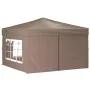 Folding party tent with taupe gray side walls 3x3 m by vidaXL, Tents and gazebos - Ref: Foro24-93526, Price: 145,16 €, Discou...