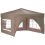 Folding party tent with taupe gray side walls 3x3 m by vidaXL, Tents and gazebos - Ref: Foro24-93526, Price: 145,16 €, Discou...