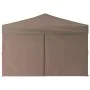 Folding party tent with taupe gray side walls 3x3 m by vidaXL, Tents and gazebos - Ref: Foro24-93526, Price: 145,16 €, Discou...