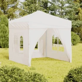 Faltbares Partyzelt mit Seitenwänden weiß 2x2 m von vidaXL, Zelte und Pavillons - Ref: Foro24-93503, Preis: 120,41 €, Rabatt: %