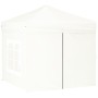 Faltbares Partyzelt mit Seitenwänden weiß 2x2 m von vidaXL, Zelte und Pavillons - Ref: Foro24-93503, Preis: 122,82 €, Rabatt: %
