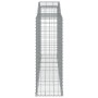 Cestas gaviones 17 uds forma de arco hierro 300x50x140/160 cm
