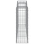 Cestas gaviones 25 uds forma de arco hierro 300x50x140/160 cm