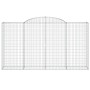 Cestas de gaviones 5 uds forma de arco hierro 300x50x160/180 cm