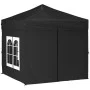 Folding party tent with side walls black 2x2 m by vidaXL, Tents and gazebos - Ref: Foro24-93504, Price: 126,12 €, Discount: %