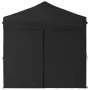 Folding party tent with side walls black 2x2 m by vidaXL, Tents and gazebos - Ref: Foro24-93504, Price: 126,12 €, Discount: %