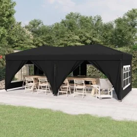 Folding party tent with black side walls 3x6 m by vidaXL, Tents and gazebos - Ref: Foro24-93546, Price: 217,11 €, Discount: %