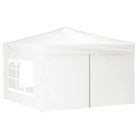 Carpa para fiestas plegable con paredes laterales blanco 3x3 m