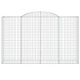Cestas de gaviones 8 uds forma de arco hierro 300x50x180/200 cm