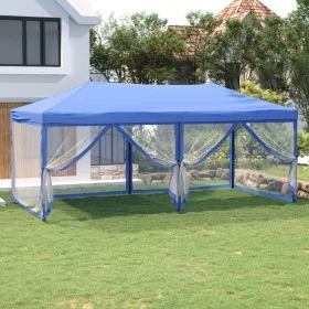 Folding party tent with blue side walls 3x6 m by vidaXL, Tents and gazebos - Ref: Foro24-93549, Price: 225,63 €, Discount: %