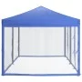 Carpa para fiestas plegable con paredes laterales azul 3x6 m de vidaXL, Carpas y cenadores - Ref: Foro24-93549, Precio: 225,6...