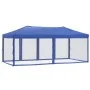 Carpa para fiestas plegable con paredes laterales azul 3x6 m de vidaXL, Carpas y cenadores - Ref: Foro24-93549, Precio: 225,6...