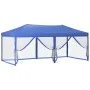 Carpa para fiestas plegable con paredes laterales azul 3x6 m de vidaXL, Carpas y cenadores - Ref: Foro24-93549, Precio: 225,6...