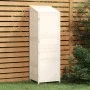 Gartenschuppen aus massivem weißem Tannenholz, 55 x 52 x 174,5 cm von vidaXL, Schuppen - Ref: Foro24-152187, Preis: 196,93 €,...
