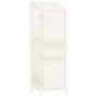 Cobertizo de jardín madera maciza de abeto blanco 55x52x174,5cm de vidaXL, Cobertizos - Ref: Foro24-152187, Precio: 200,58 €,...