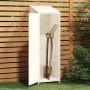 Cobertizo de jardín madera maciza de abeto blanco 55x52x174,5cm