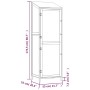 Cobertizo de jardín madera maciza de abeto blanco 55x52x174,5cm de vidaXL, Cobertizos - Ref: Foro24-152187, Precio: 200,58 €,...