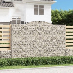 Cestas de gaviones 4 uds forma de arco hierro 300x50x200/220 cm en Maceteros y jardineras | Comprar online en Foro24