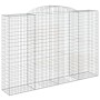 Cestas de gaviones 5 uds forma de arco hierro 300x50x200/220 cm