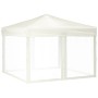 Carpa para fiestas plegable con paredes laterales crema 3x3 m de vidaXL, Carpas y cenadores - Ref: Foro24-93529, Precio: 102,...
